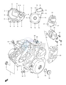 XF650 (E2) drawing CRANKCASE COVER