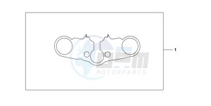 CBR600RRA F / CMF drawing TOP BRIDGE COVER