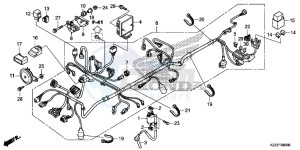 CRF250LE CRF250L Korea - (KO) drawing WIRE HARNESS