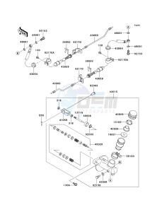 KAF 950 F [MULE 4010 DIESEL 4X4] (F9F-FAF) FAF drawing MASTER CYLINDER