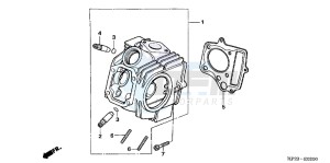 TRX90XE TRX90 Europe Direct - (ED) drawing CYLINDER HEAD