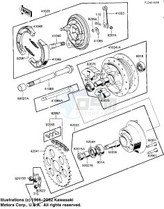 KE 100 B [KE100] (B1-B5) [KE100] drawing REAR HUB_BRAKE_CHAIN