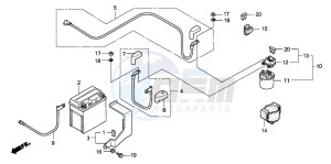 XR125L drawing BATTERY