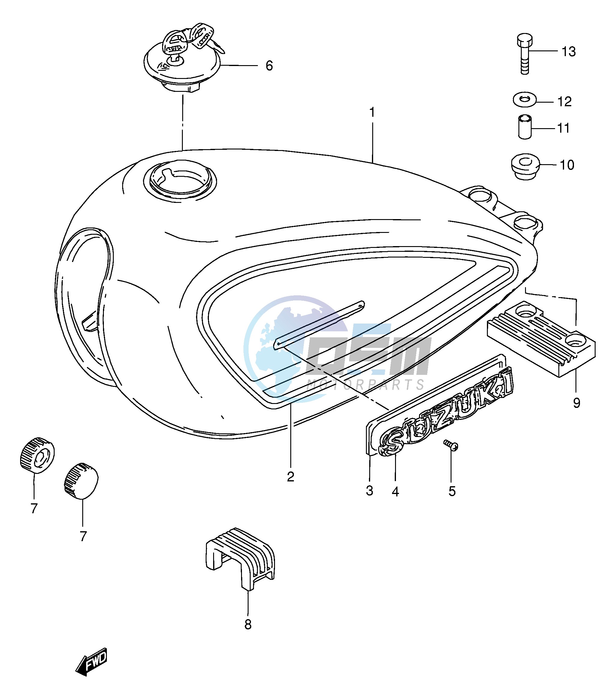 FUEL TANK (MODEL Y)