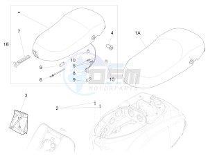 LT 125 4T 3V IE NOABS E3 (APAC) drawing Saddle/seats