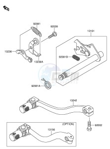 RM65 (E24) drawing GEAR CHANGE MECHANISM