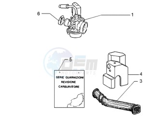 NRG 50 power DT drawing Carburettor