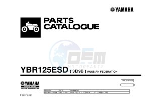 YBR125ESD (3D9B) drawing Infopage-1