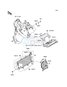 VERSYS KLE650A7F GB XX (EU ME A(FRICA) drawing Radiator