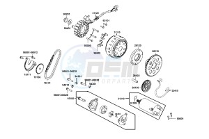 XCITING 400 drawing Starting Motor - Generator