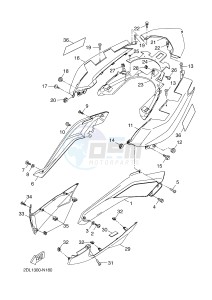 YPR250RA XMAX 250 ABS EVOLIS 250 ABS (2DLA 2DLA) drawing SIDE COVER