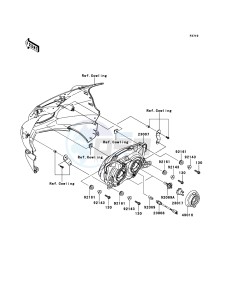 NINJA 250R EX250KBFA GB XX (EU ME A(FRICA) drawing Headlight(s)