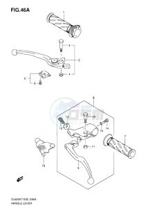 DL 650 V-STROM EU-UK drawing HANDLE LEVER