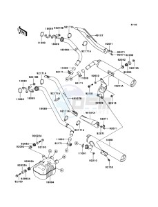 VN1600 MEAN STREAK VN1600B6F GB XX (EU ME A(FRICA) drawing Muffler(s)