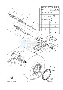 YXE700ES YXE70WPSG WOLVERINE R (BN54) drawing REAR WHEEL