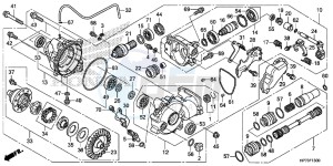 TRX420FAD TRX420 Europe Direct - (ED) drawing FRONT FINAL GEAR