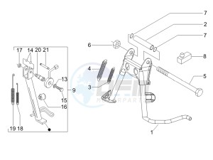 Liberty 50 4T PTT 2007-2012 (D) is drawing Stand/s