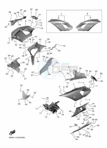 YZF690-U YZF-R7 (BJT1) drawing COWLING 2