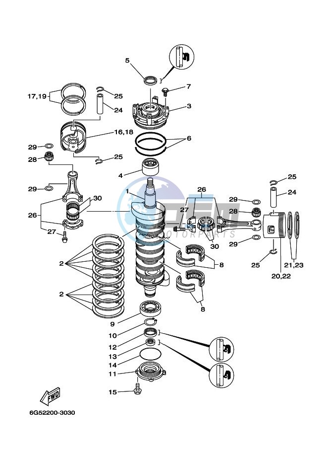 CRANKSHAFT--PISTON