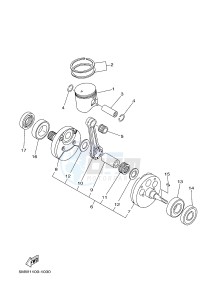 YZ250 (1SSM 1SSN 1SSP 1SSR 1SSR) drawing CRANKSHAFT & PISTON