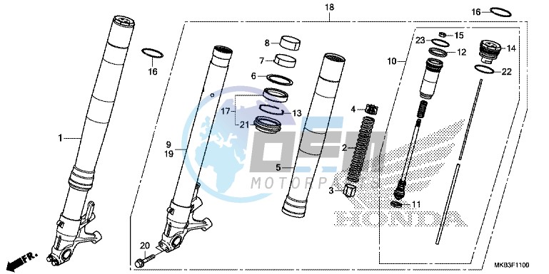 FRONT FORK (CBR1000RR/ RA)