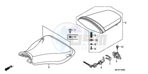 CBR600RAA Europe Direct - (ED / ABS) drawing SEAT