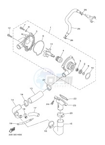 XJ6F 600 DIVERSION F (1CWP 1CWN) drawing WATER PUMP