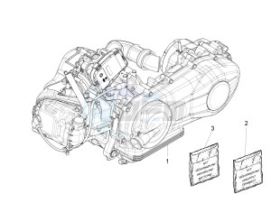 Liberty 125 iGet 4T 3V ie ABS (EMEA) drawing Engine, assembly