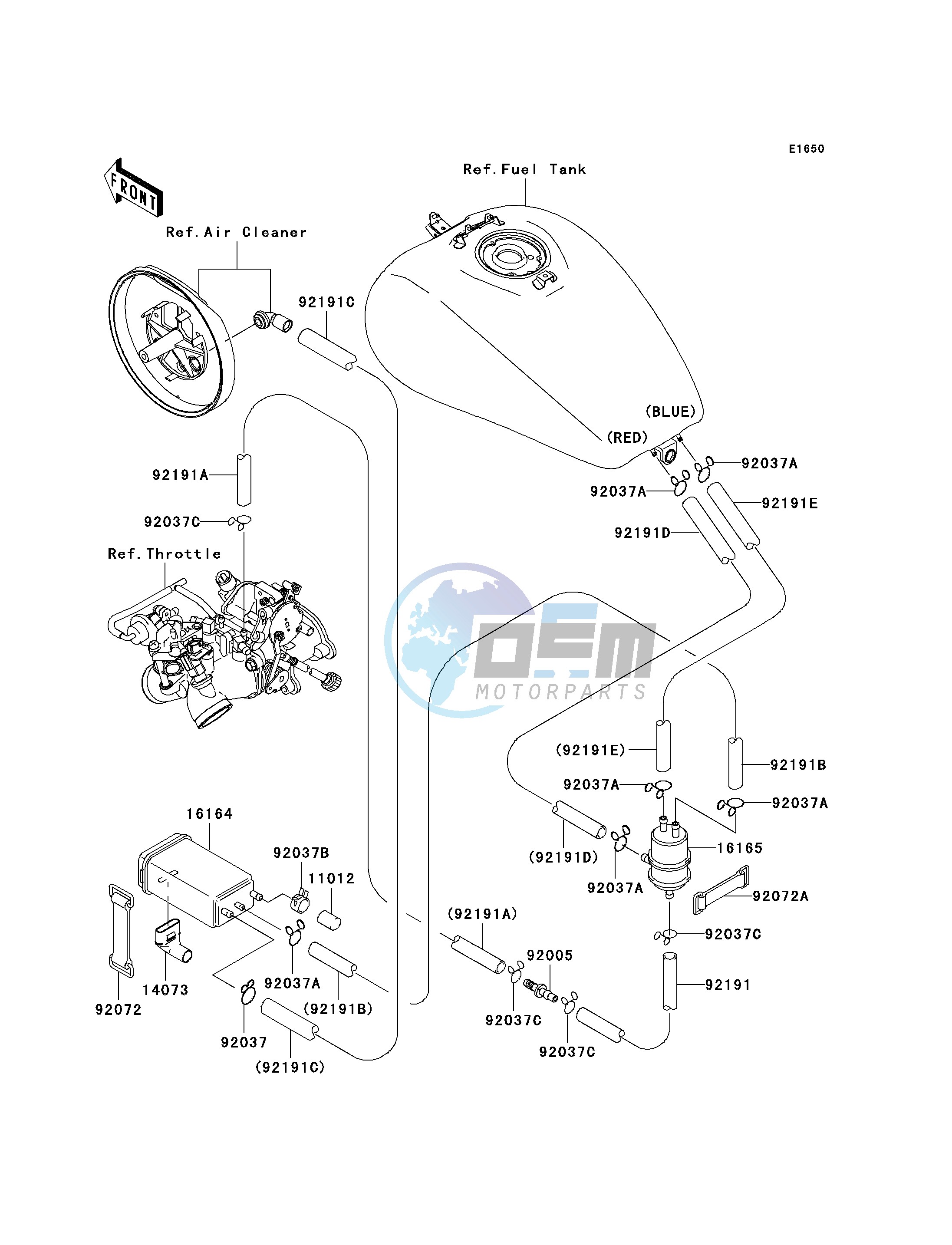 FUEL EVAPORATIVE SYSTEM-- CA- -