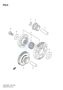 GSX1300R (E2) Hayabusa drawing STARTER CLUTCH