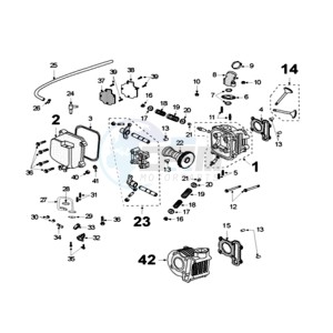 KISBEE U A drawing CYLINDER HEAD / CYLINDER