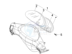 Fly 50 4t drawing Meter combination - Cruscotto