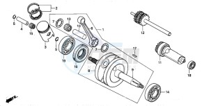 MT50S drawing CRANKSHAFT/PISTON