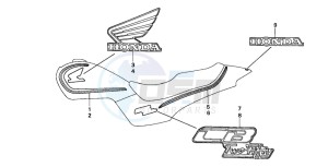 CB250 NIGHTHAWK drawing STRIPE/MARK (2)