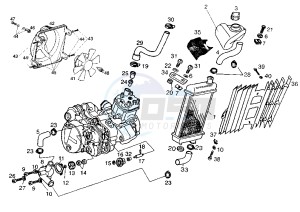 SENDA R X-TREM - 50 cc drawing COOLING SYSTEM