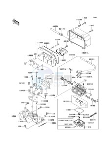 KAF 620 F MULE 3020 TURF (F1-F3) MULE 3020 TURF drawing CARBURETOR