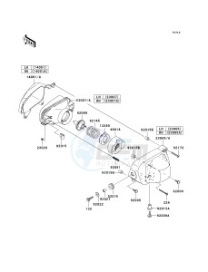 KSV 700 A [KFX 700] (A6F-A9F) A7F drawing HEADLIGHT-- S- -