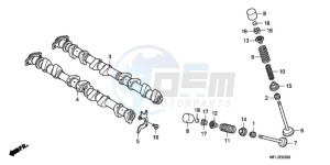 CBR1000RAA Europe Direct - (ED / ABS HRC) drawing CAMSHAFT/VALVE