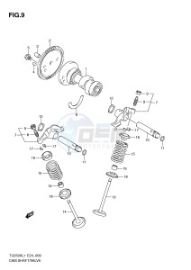 TU250X (E24) drawing CAMSHAFT - VALVE