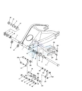 TZ 250 drawing REAR ARM