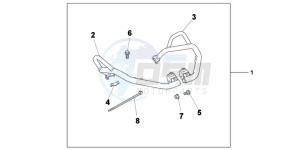 NC700XD NC700X 2ED drawing COWL ORNAMENT KIT