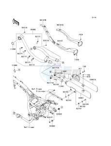 VN 1700 E [VULCAN 1700 CLASSIC] (9G-9FA) E9FA drawing MUFFLER-- S- -