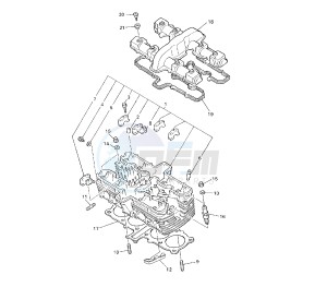 XJR 1300 drawing CYLINDER HEAD