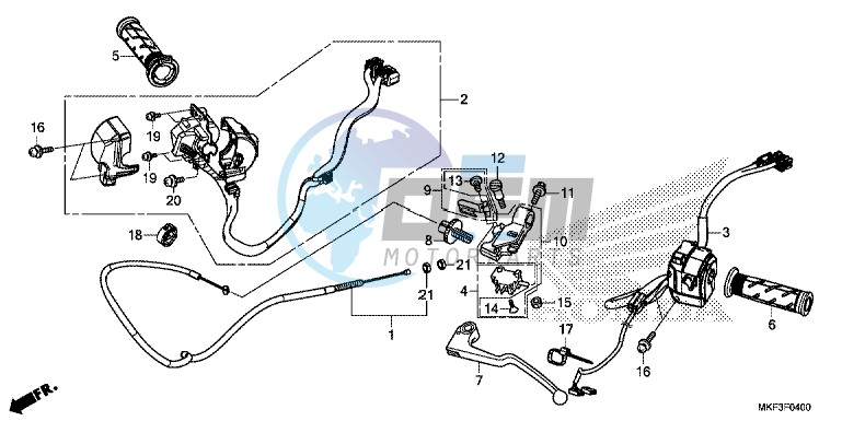 HANDLE LEVER/SWITCH/CABLE