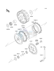 VN 800B [VULCAN 800 CLASSIC] (B6-B9) [VULCAN 800 CLASSIC] drawing CLUTCH