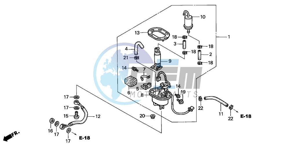 FUEL PUMP (CBR900RRY,1/RE1)