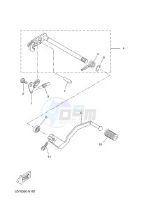 YZF-R125 R125 (5D7P 5D7P 5D7P) drawing SHIFT SHAFT