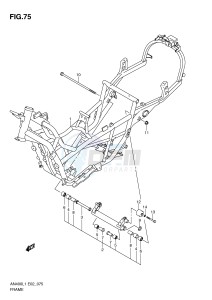 AN400 (E2) Burgman drawing FRAME (AN400ZAL1 E2)