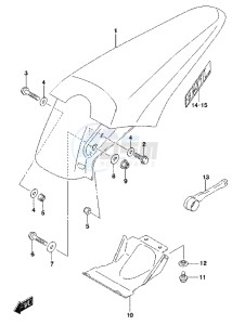 RM85L drawing REAR FENDER