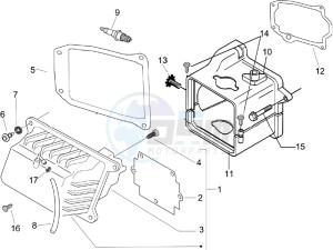 LX 50 4T USA drawing Cylinder head cover